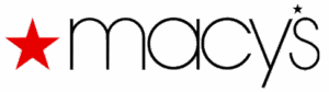 Logo of Macy's featuring a red star and the word 'macys' in black text linking to Macys.com